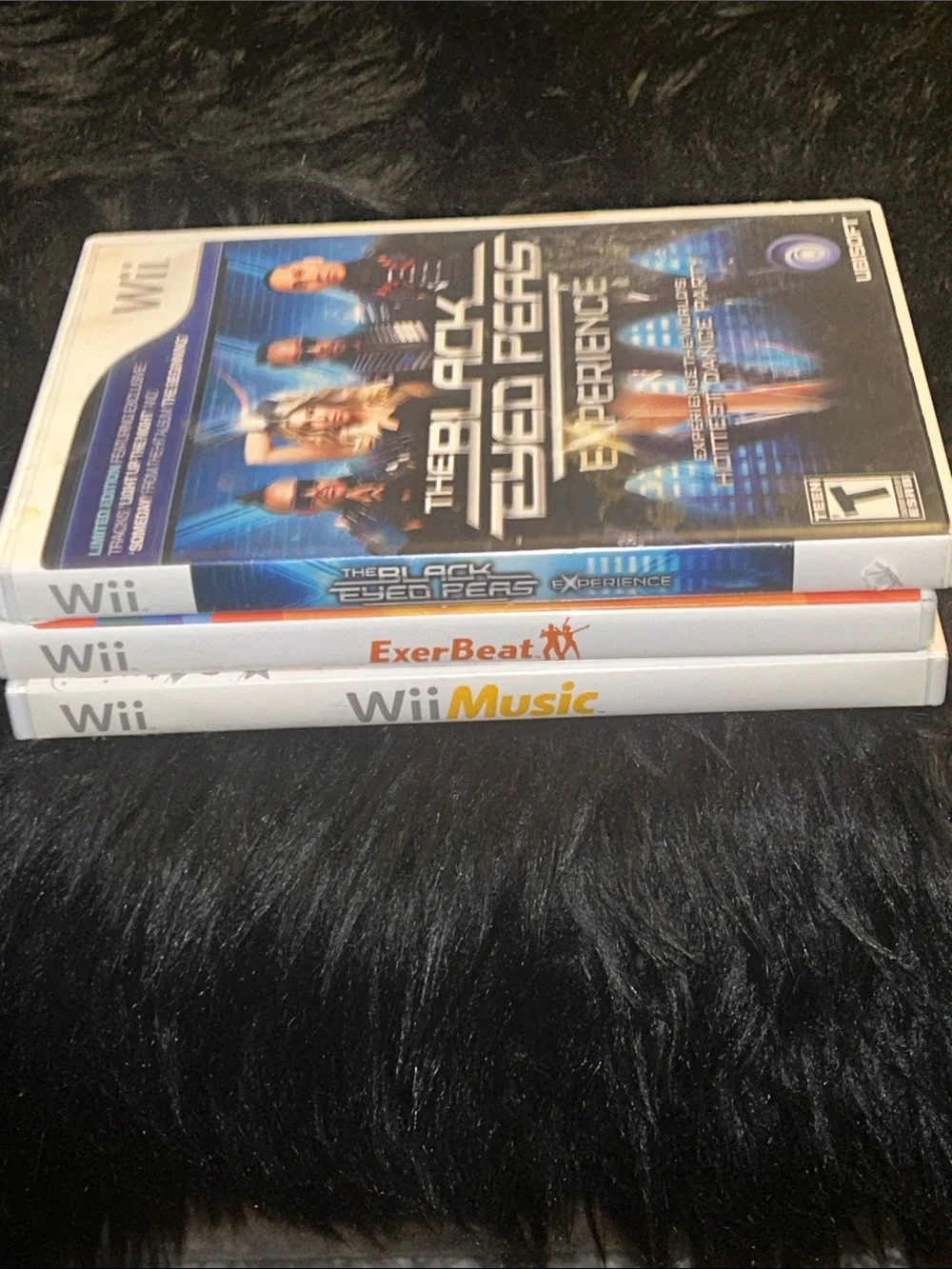 Nintendo Wii Game Lot of 3 ExerBeat, Wii Music, Black Eyed Peas Experience